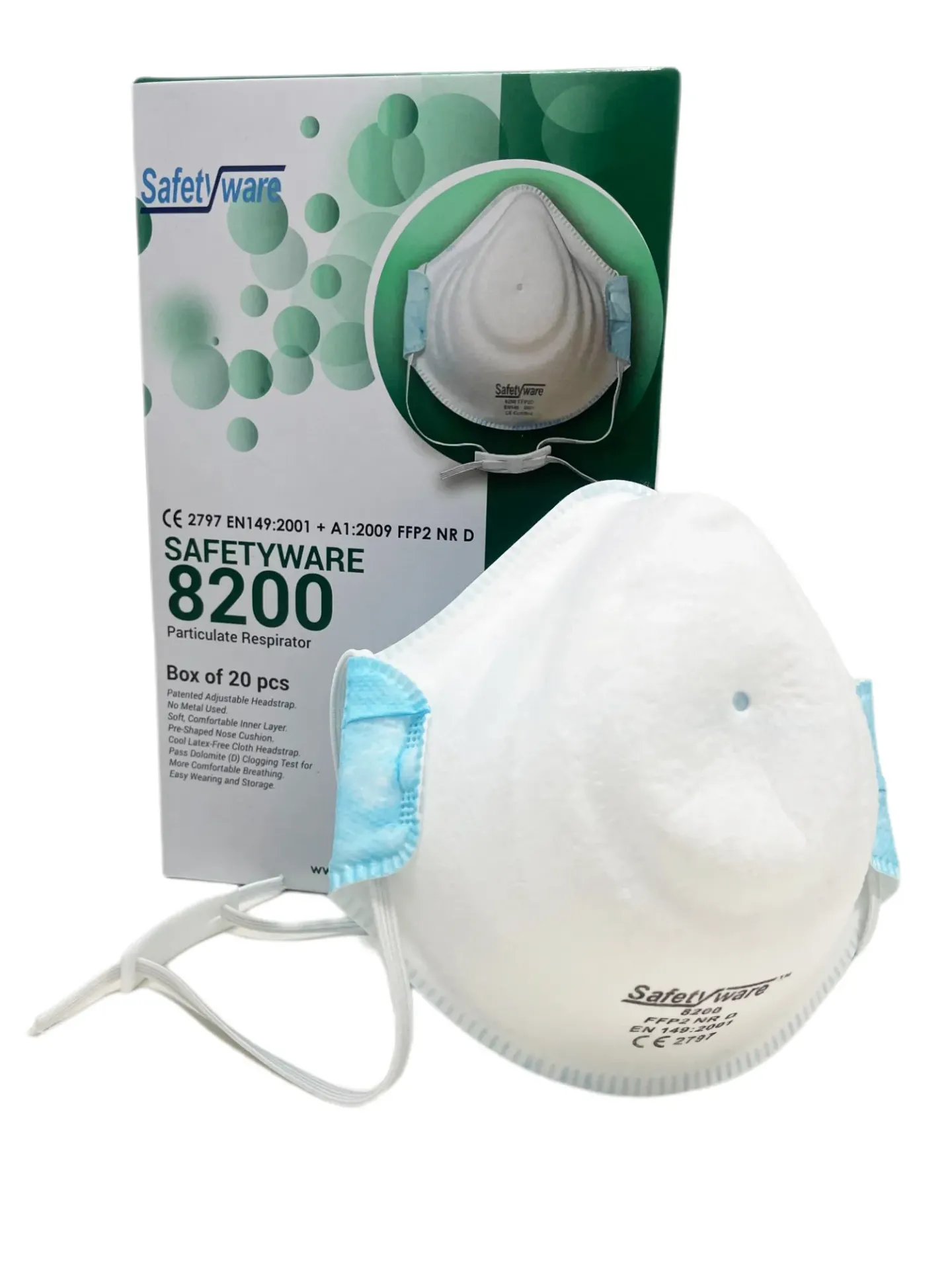 [8200] SAFETYWARE FFP2D Particulate Respirator
